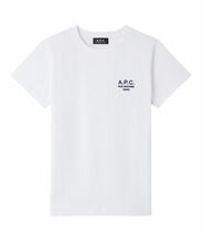 S 新品 A.P.C. アーペーセー 定番 刺繍 ロゴ Denise Tシャツ 定1.54万 白 ホワイト レディース APC 厚手 2023SS 半袖 ミニロゴ 送料無料_画像9