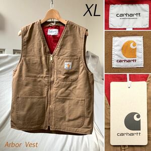 XL 新品 カーハート ダブリューアイピー Carhartt WIP 定番 ARBOR VEST コットンキャンバス アーバー ベストI031521 ハミルトンブラウン