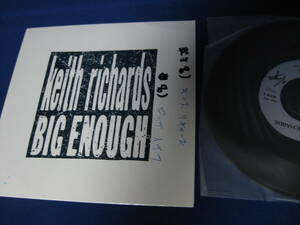 Promo Only OneSide７’】 Keith Richards / Big Enough （キースリチャーズ・ローリングストーンズTHE ROLLING STONES