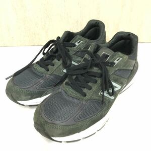 【New Balance】ニューバランス★ローカットスニーカー M990 RIFLE GREEN シューズ USA製 サイズ26.5cm(US8.5) M990DC5 05