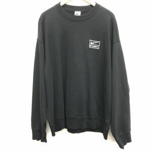 タグ付★【NIKE×STUSSY】ナイキ×ステューシー★スウェット クルーネック トレーナー Washed Fleece Crew ロゴ刺繍 サイズL DO5310-010 05