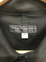 【WEARMASTERS】ウエアマスターズ★ジャケット カバーオール サイズ40 コットン ブラック 05_画像6