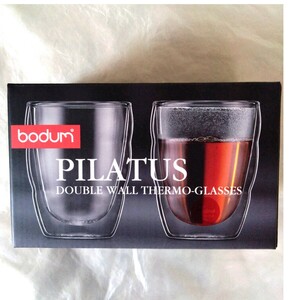 ボダム　ダブルウォールグラス 250ml ペア　bodum PILATUS