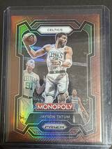 Jayson Tatum Panini Prizm Monopoly Copper Prizm 62/249 NBA カード 2023/24_画像1