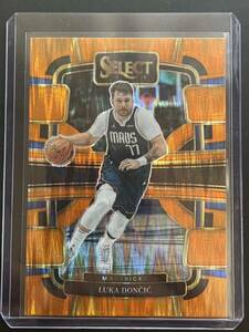 Luka Doncic Panini Select Concourse Orange Wave Prizm NBA カード 2023/24