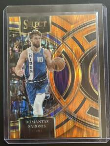 Domantas Sabonis Panini Select Premier Orange Wave Prizm NBA カード 2023/24