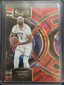 Anthony Davis Panini Select Premier Red Cracked Ice Prizm NBA カード 2023/24 