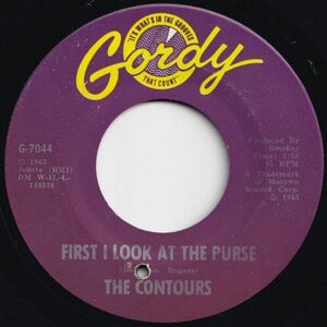 Contours First I Look At The Purse / Searching For A Girl Gordy US G-7044 206624 SOUL ソウル レコード 7インチ 45