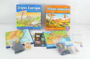 [MAB29]2点 ボードゲームまとめセット トランスヨーロッパ Trans Europa トランスアメリカ Trans America 海外版 日本語訳なし 箱付き