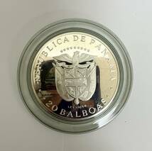 【DK 21230】１円～ パナマ バルボア銀貨 20 BALBOAS 1973 SIMON BOLIVAR アンティーク コイン シルバー コレクション 現状品_画像3