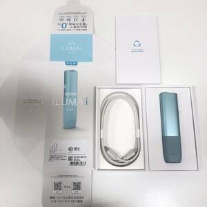 【BW 4087】1円～ IQOS ILUMA i ONE アイコス イルマｉワン ブリーズブルー 動作未確認 加熱式タバコ 喫煙グッズ 箱 付属品あり 現状品