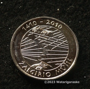 ★グルンヴァルトの戦い600年記念硬貨x1枚★リトアニア1リタス2010年★未使用