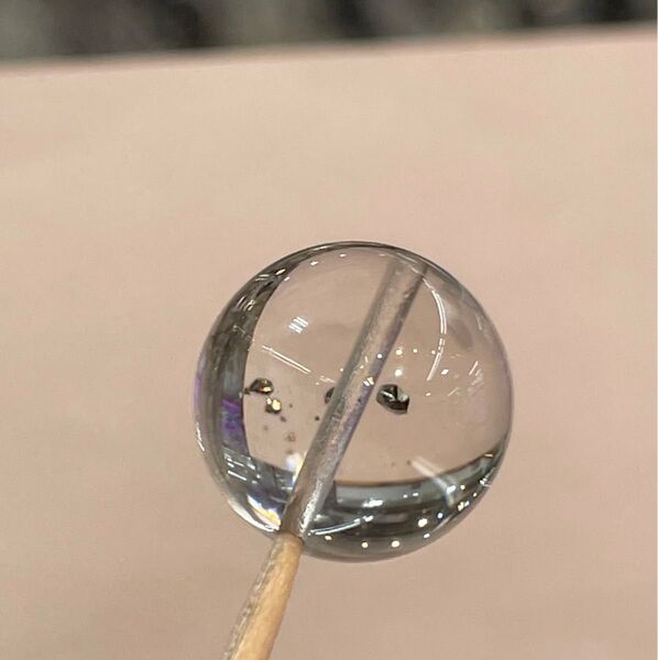 激レア 最高グレード パイライトインクォーツ ビーズ16.5mm 粒売り