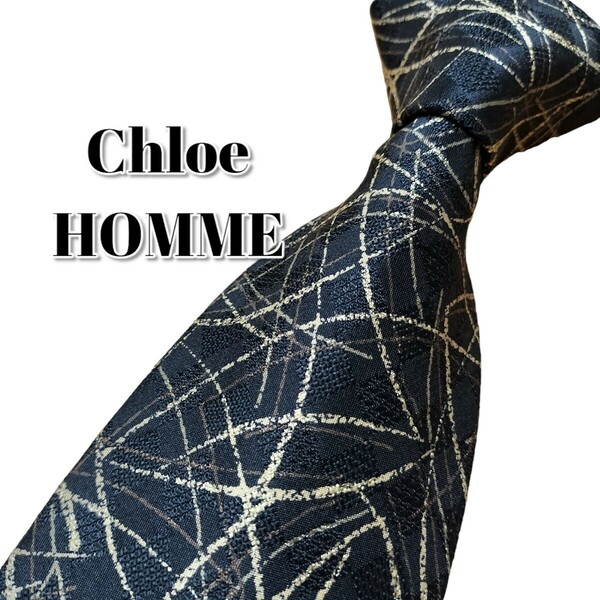 ★Chloe HOMME★　クロエオム　ブラック系　総柄　日本製