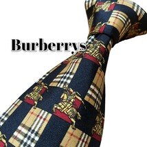 ★Burberrys★　バーバリーズ　ブラック系　総柄　イタリア製_画像1