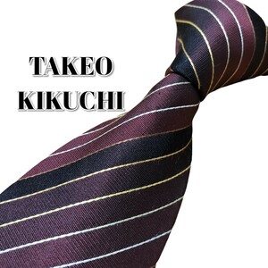★TAKEO KIKUCHI★　タケオキクチ　レッド系　ストライプ　日本製