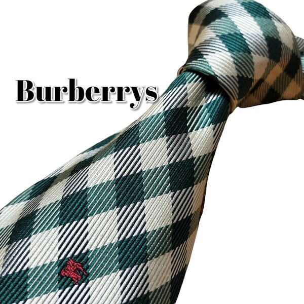 ★Burberrys★　バーバリーズ　グリーン系　チェック柄　イタリア製