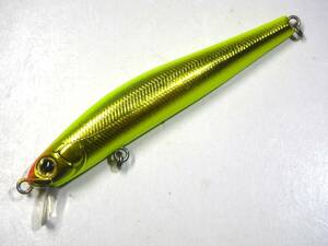 ジップベイツ ザブラシステムミノー 7F 70ｍｍ ゴールドチャート ZBL SYSTEM MINNOW シーバス ヒラメ マゴチ