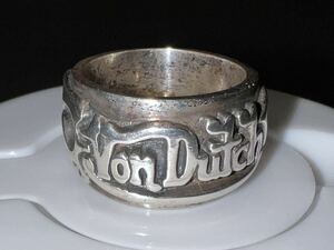  Vintage goods!von ducth silver ring ①HOTROD flyingeyeball flying I ball Von Dutch RATFINK ED ROTH MOON EYES ring 