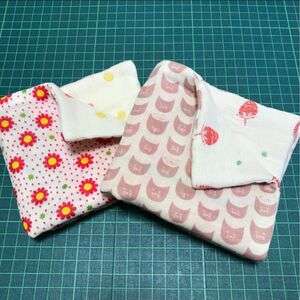 ハンドメイド☆ガーゼハンカチ☆ガーゼタオル☆2枚セット