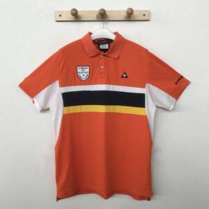 le coq sportif GOLF COLLECTION ルコック ゴルフ メンズ サイド切り替え 速乾ストレッチポロシャツ 美品(ほぼ未着用) size LL