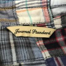 JOURNAL STANDARD ジャーナルスタンダード メンズ 半袖パッチワークシャツ 良品 size M_画像6