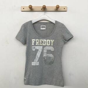 FREDDY THE ART OF MOVEMENT フレディ レディース ラインストーン使い半袖Tシャツ 美品 size M
