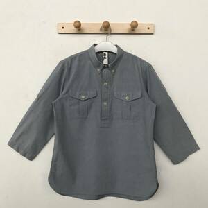 MHL. MARGARET HOWELL 596-150460 マーガレット ハウエル メンズ 7分袖B.D.シャツ 良品 size S