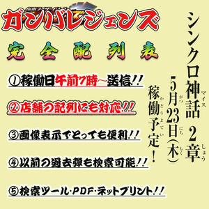 最速！！稼働日午前7時〜送信！！仮面ライダー バトル ガンバレジェンズ シンクロ神話 2章 完全配列表【SC/LR/LLR/パラレル/検索ツール】③