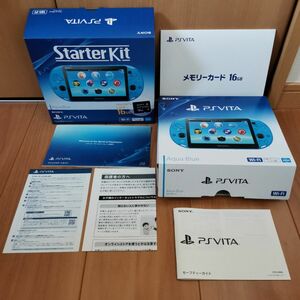 PS VITA 本体 PCH-2000 アクアブルー ソフトセット