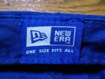 難有り【USED】NEW ERA ニューエラ ニューヨークメッツ　ベースボールキャップ　帽子　サイズ調整ベルト　青　ブルー オレンジ_画像6