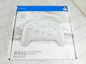 Razer Raiju Tournament Edition Mercury White PS4 コントローラー ボタンにヤケ 汚れあり 動作確認済