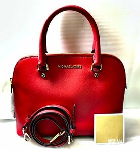 美品　MICHAEL KORS 　マイケルコース 　2WAYバッグ　レッド　ゴールド　取り外し可能ショルダー　保存袋付き