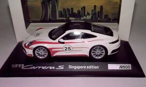 新品【ミニチャンプス】PORSCHE 911 Carrera S Singapore edition DBS Esso 1/43 ポルシェ（箱に２箇所シワ有り）