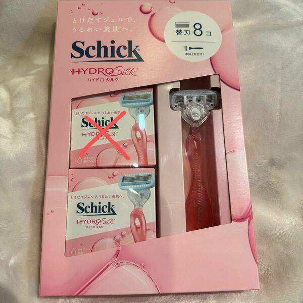 Schick ハイドロシルク替刃4個＋本体(刃付き)