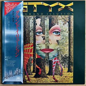 LP■ROCK/STYX/THE GRAND ILLUSION/A&M AMP-6020/国内79年 2nd PRESS OBI/帯 美品/スティクス/大いなる幻影/TOMMY SHAW/MELODIOUS HARD