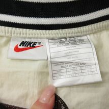 XL/古着 ナイキ NIKE 長袖 ナイロン ジャケット メンズ 90s ビッグロゴ 大きいサイズ 生成り spe 24apr26 中古 アウター ウインドブレーカ_画像4