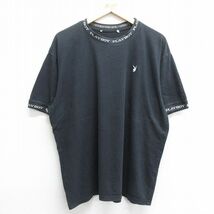 XL/古着 プレイボーイ 半袖 ビンテージ Tシャツ メンズ 00s ワンポイントロゴ 大きいサイズ コットン クルーネック 黒 ブラック 24apr26 中_画像1
