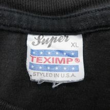 XL/古着 半袖 ビンテージ Tシャツ メンズ 90s ロンドン 大きいサイズ コットン クルーネック 黒 ブラック 24may08 中古_画像3