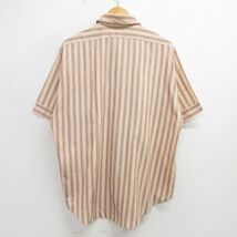 XL/古着 バンヒューセン 半袖 シャツ メンズ 70s ピンク系他 ストライプ 24may08 中古 トップス_画像3