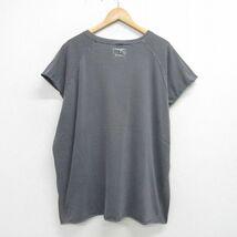 XL/古着 半袖 ビンテージ Tシャツ メンズ 00s EVERLAST 大きいサイズ ラグラン コットン クルーネック グレー 24may13 中古_画像2