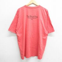 XL/古着 半袖 ビンテージ Tシャツ メンズ 00s 犬 The Black Dog 大きいサイズ コットン クルーネック オレンジ系 24may13 中古_画像2