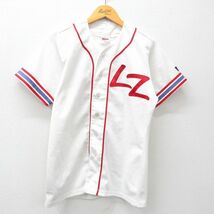 M/古着 ウィルソン 半袖 ベースボール シャツ メンズ 90s LL 16 白他 ホワイト 24may13 中古 トップス_画像1