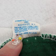 XL/古着 チャンピオン champion 半袖 ビンテージ Tシャツ メンズ 70s ミシガン メッシュ地 ラグラン Vネック 緑 グリーン 24may13 中古_画像4