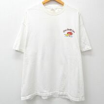 XL/古着 半袖 ビンテージ Tシャツ メンズ 00s クレイスミス ミスターホースパワー ウッドペッカー 大きいサイズ クルーネック 白 ホワイト_画像2