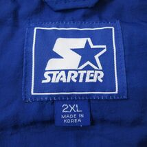 XL/古着 スターター 長袖 ナイロン ジャケット メンズ 00s 大きいサイズ 青 ブルー spe 24may14 中古 アウター ウインドブレーカー_画像4