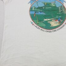 M/古着 スクリーンスターズ 半袖 ビンテージ Tシャツ メンズ 80s ゴルフ JESS クルーネック 白 ホワイト 24may14 中古_画像5