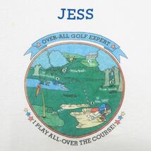 M/古着 スクリーンスターズ 半袖 ビンテージ Tシャツ メンズ 80s ゴルフ JESS クルーネック 白 ホワイト 24may14 中古_画像2