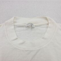 L/古着 半袖 ビンテージ Tシャツ メンズ 80s MPC フロッキープリント コットン クルーネック 白 ホワイト 24may14 中古_画像4