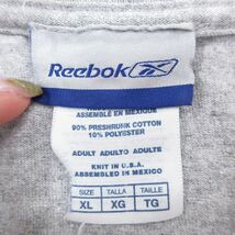 XL/古着 リーボック 半袖 ビンテージ Tシャツ メンズ 00s NFL ピッツバーグスティーラーズ クルーネック グレー 霜降り アメフト スーパー_画像3
